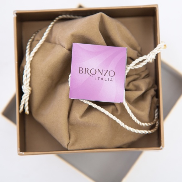 Oval knife edge rolo link gold over bronze 20” chain necklace Bronzo Italia - Picture 7 of 9